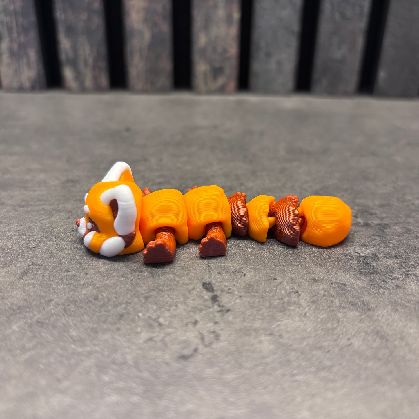 Mini Rød Panda Flexi Orange/Brun/Hvid