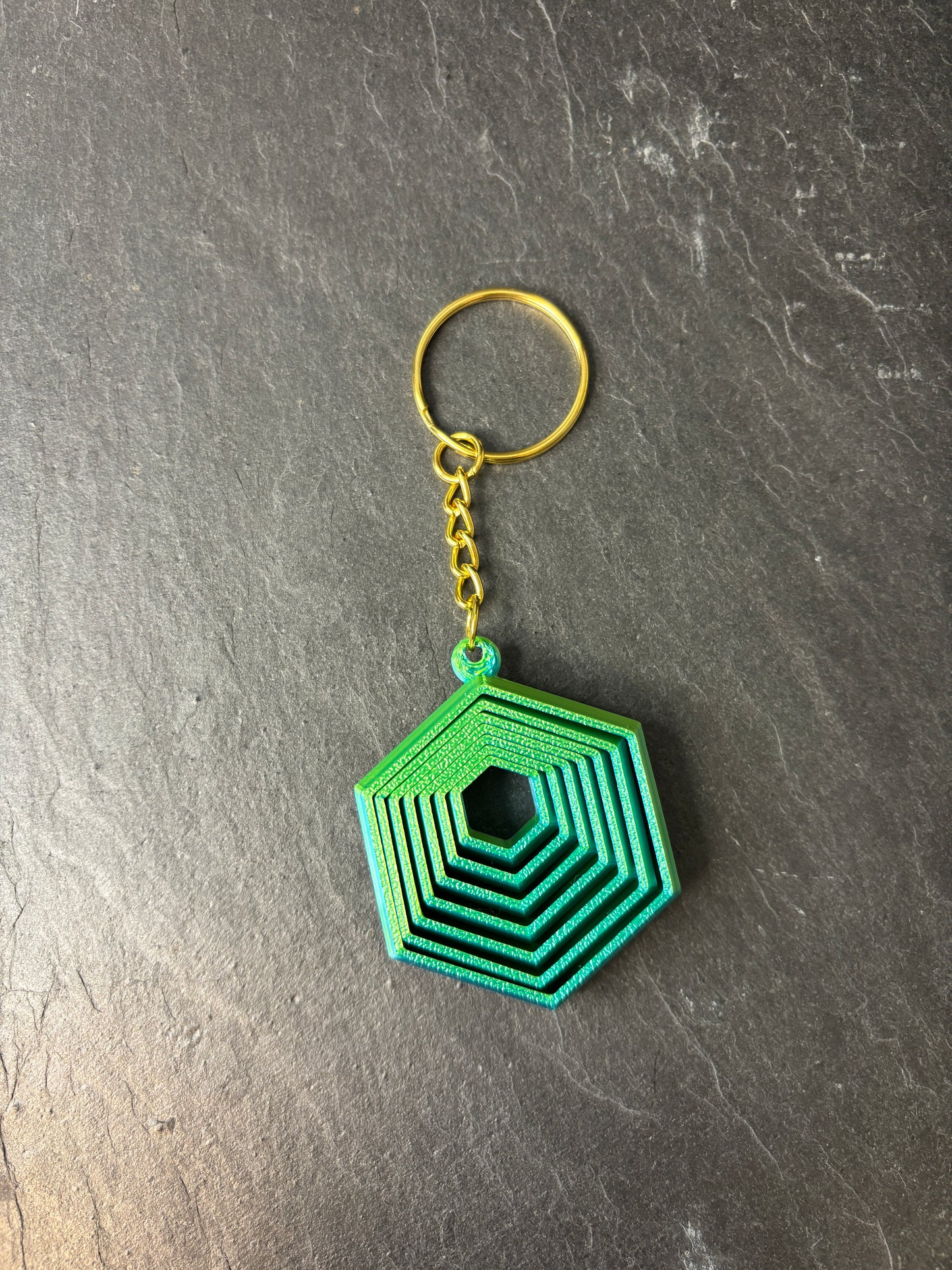 Hex Fidget Spinner Nøglering