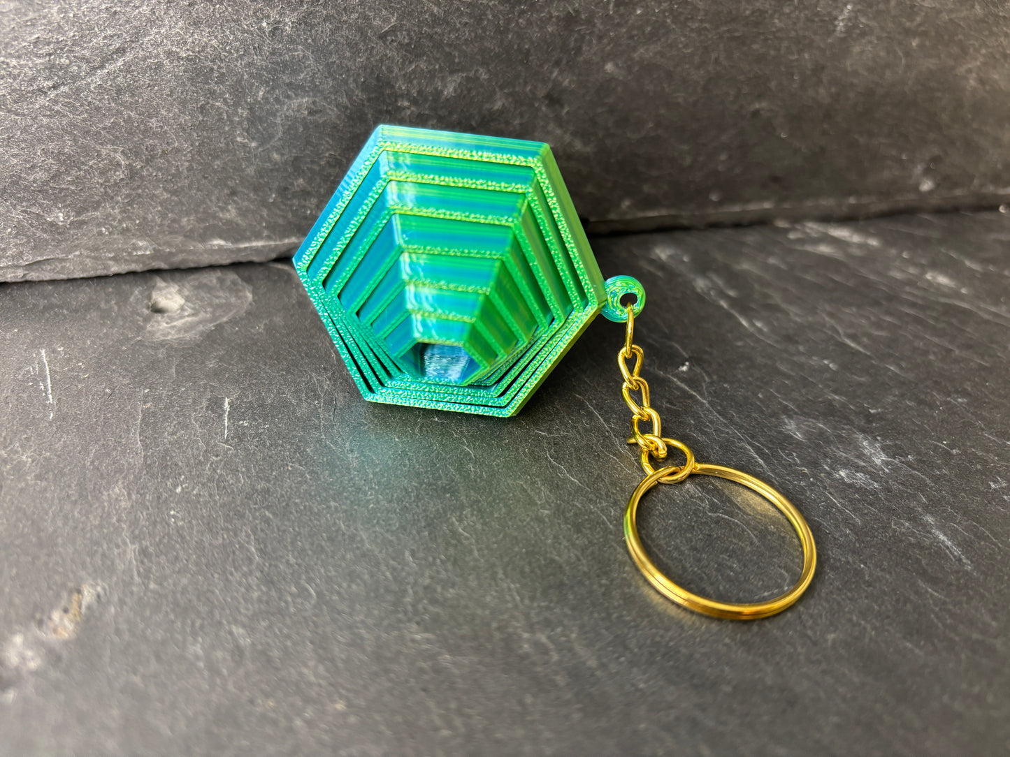 Hex Fidget Spinner Nøglering