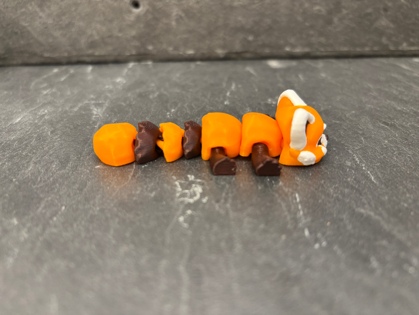 Mini Rød Panda Flexi Orange/Brun/Hvid