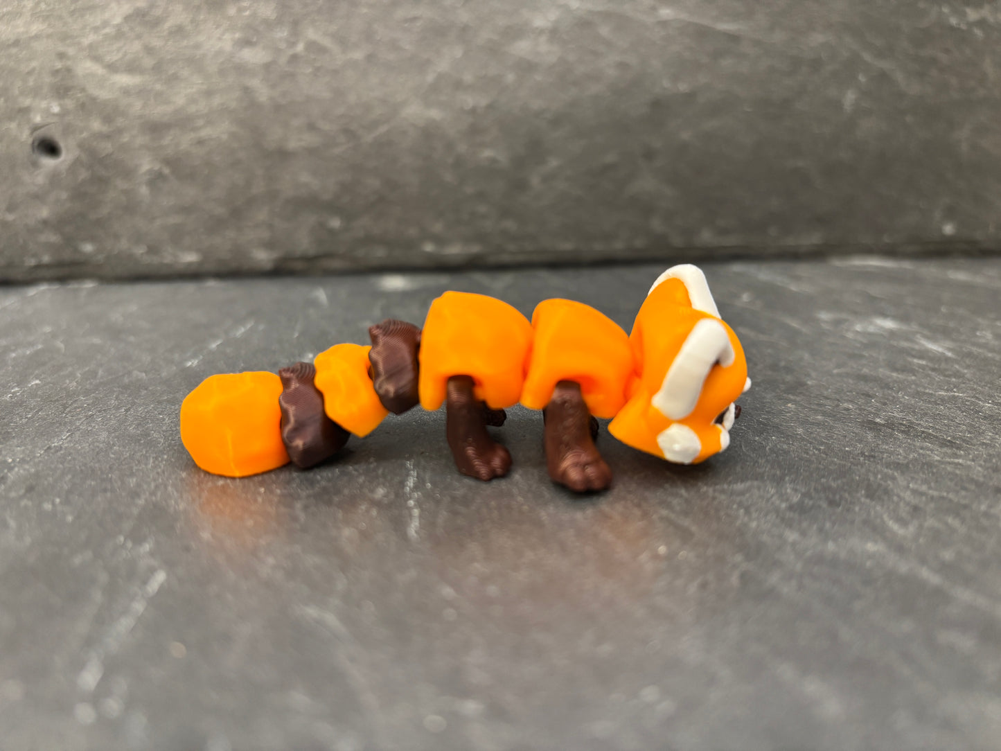 Mini Rød Panda Flexi Orange/Brun/Hvid