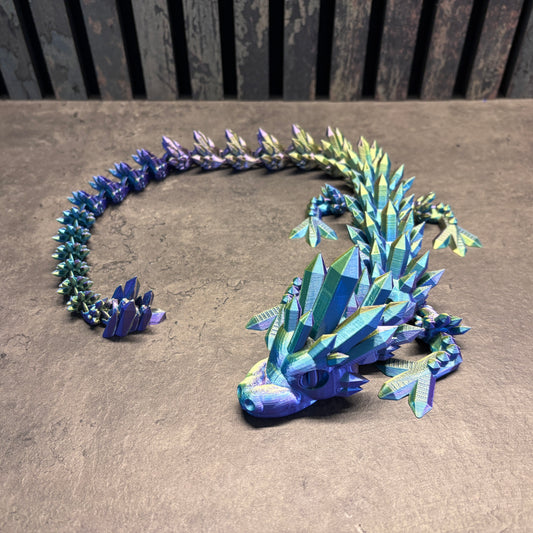 Stor Krystal Drage 60cm (Fås i flere farver)