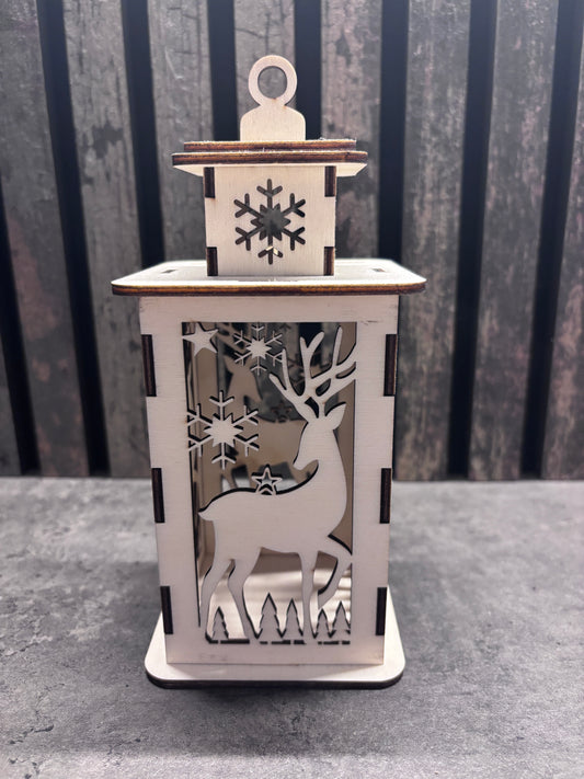 Lanterne til LED fyrfadslys Rensdyr