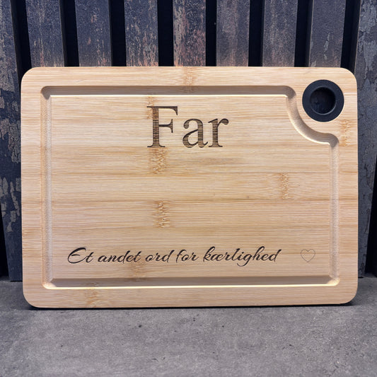 Lille Skærebræt med tekst