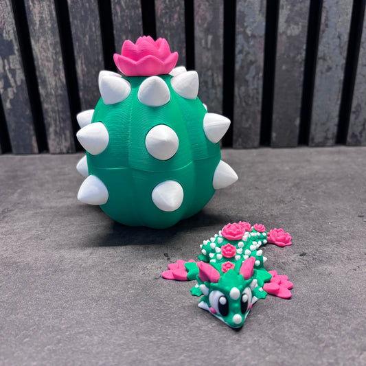 Kaktus Æg med Drage