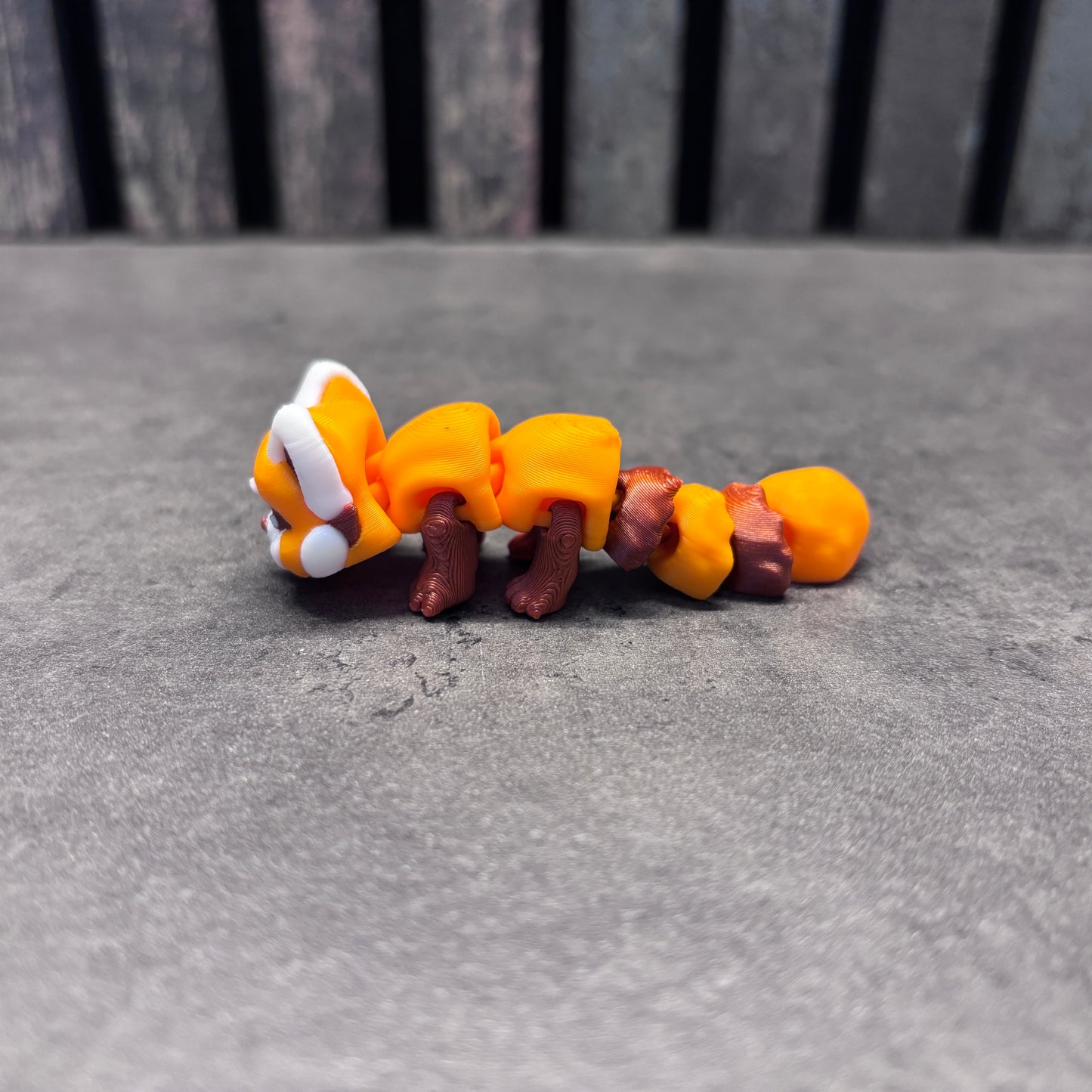 Mini Rød Panda Flexi Orange/Brun/Hvid