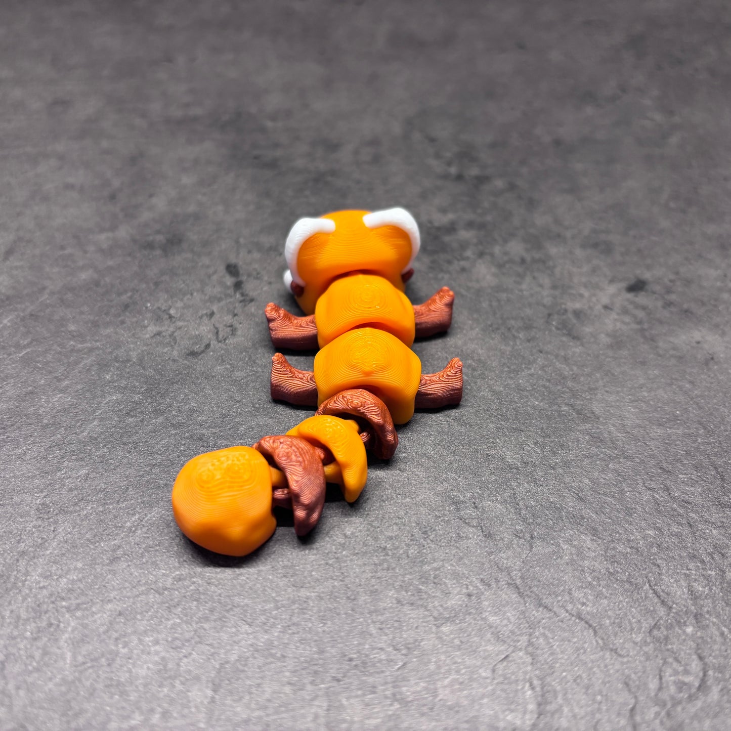 Mini Rød Panda Flexi Orange/Brun/Hvid