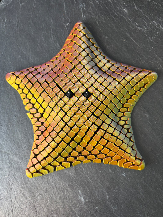 Betsie Fidget Søstjerne 12 cm Grøn/Orange-Rød/Gul