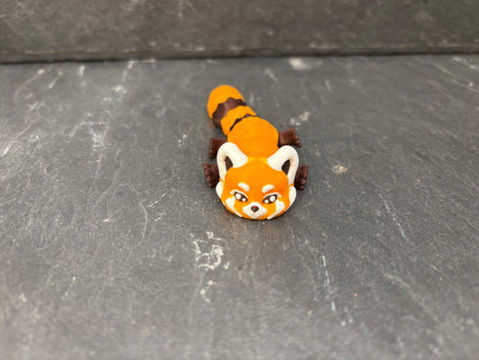 Mini Rød Panda Flexi Orange/Brun/Hvid