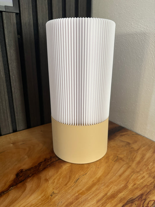 Bordlampe Hvid/Matt Sand