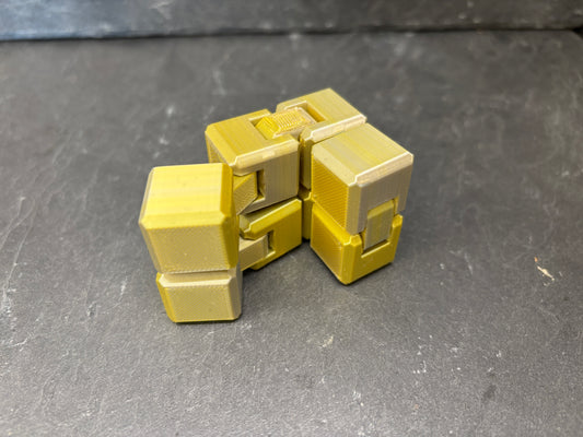 Infinity Fidget Terning Sølv/Guld