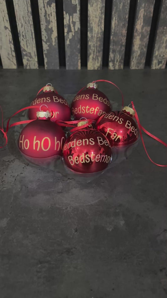 Glas Julekugler 60mm